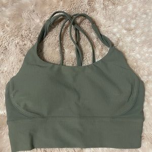 Green Free Spirit High Support Sports Bra
